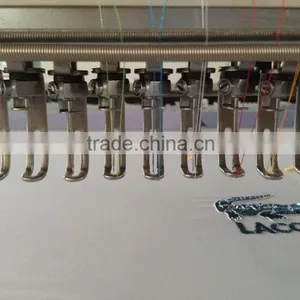 China Guangzhou CNC Computer Flat Garment Cap Hat Sequin Towel Single Two 4 6 Head 6 9 12 Needles Embroidery Machine Price Quality Choice thumbnail-6
