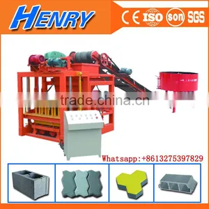Made in China QTJ4-26C Autoamtic Concrete Block Making Machine Price in India, Hollow Block Machine for Sale thumbnail-1
