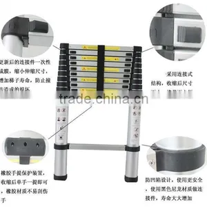 2.6M Aluminum Telescopic Ladder EN131 thumbnail-1