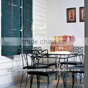 BX2012 Wroughjt Iron Furniture House Decoration of Iron Desk and Chairs thumbnail-1