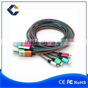 Top Selling New Design Woven Type USB Data Cable for Android Smartphone thumbnail-3