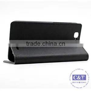 C&T Genuine Credit Card Holder Stand pu Wallet Leather Case for Huawei Ascend g7 thumbnail-4