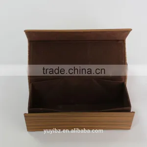 Wood Twill Folding Glasses Box Square Sunglasses Case thumbnail-4