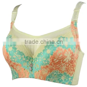 Multi Color Full Cup Pad Women Brassiere Underwear Big Size 80 85 90 95 100 C D Bras Sexy Bras thumbnail-5
