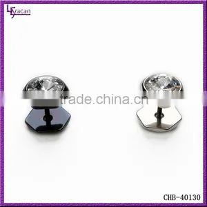 2016 New Arrival Anodized Stainless Steel Fake Ear Plugs thumbnail-1