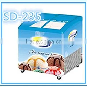 Commercial Ice Cream Freezer Sliding Glass Door Chest Ice Cream Display Refrigerator thumbnail-3