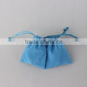 Small Size Black Printed Velvet Drawstring Bags thumbnail-4