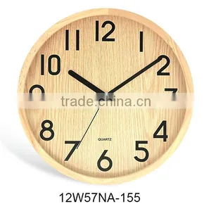 12 Inch Handicraft Wood Art Wood Frame Wall Clock Modern(12W57NA-155) thumbnail-1