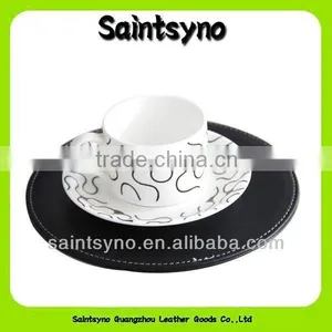 Made in China Custom Promotional Gift Leather Drink Coaster 13004B thumbnail-2