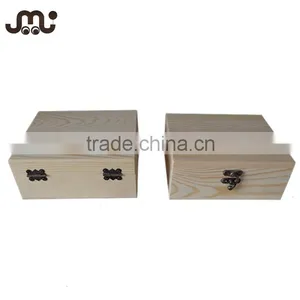 Handmade Smooth Unfinished Small Wooden Keepsake Box thumbnail-1