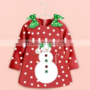 Baby Birthday Dress 2015 Latest Design Christmas Costume Wholesale Winter Dresses Christmas Girls Dress thumbnail-1