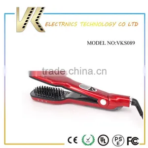 2016 Top Selling Steam Ceramic Hair Straightening Brush Steam Hair Straightener Brush thumbnail-2