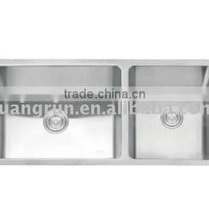 High Quality Stainless Steel Hand Made Kitchen Sink GR-D05 thumbnail-1
