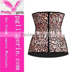 Classic Latex Waist Cincher and Leopard Print Latex Waist Trainer Corset thumbnail-2