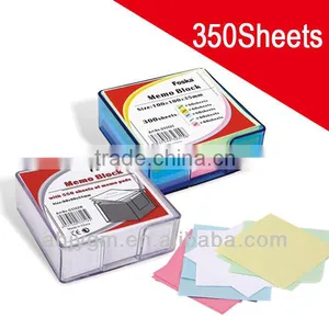350 Sheets Around White/Color Sticky Memo Pad/Block thumbnail-1
