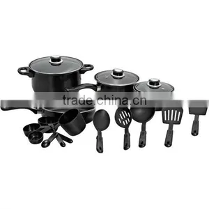 20 Pcs Carbon Steel Cookware Set Kitchen Utensils and Tools thumbnail-1