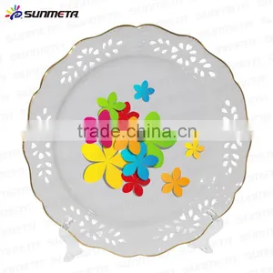 2016 Fashion Decoration 8" Ceramic Engraving Sulimation Plate thumbnail-6
