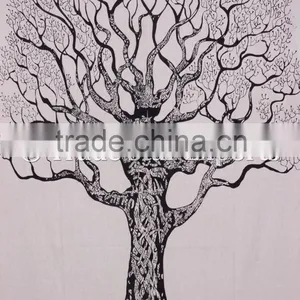 Tree Of Life Wall Art Bohemian Indian Cotton Wall Hangings Gypsy Tapestry thumbnail-3