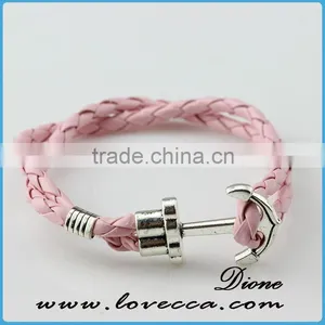 2016 Navy Jewelry New Design Various Color Nautical Rope Anchor Bracelet thumbnail-1