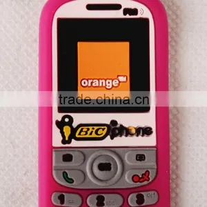 Mobile Phone Cell Phone Soft Pvc Keychain Pvc Rubber Key Chain thumbnail-2
