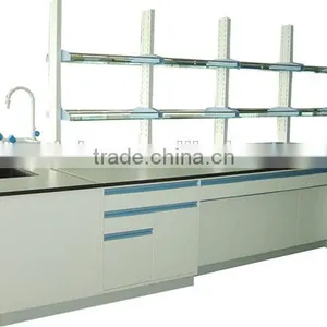 Bench Mounted Lab Reagent Shelf in Laboratory Furniture and Dental Lab Work Bench thumbnail-4