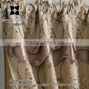 100% Polyester Satin Lining and Organza Jacquard Curtain Panel thumbnail-5