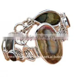 Tropical!! Rare Petrified Wood Garnet Jewellery Diamond Gold Earrings Designs for Pink Jewelry thumbnail-1