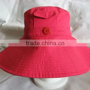 Good Quality Cheap Red Bucket Hats thumbnail-1