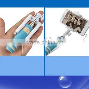 Wholesale Factory Cable Take Pole With Cable NO Need Bluetooth No Need Charger Selfie Stick thumbnail-6