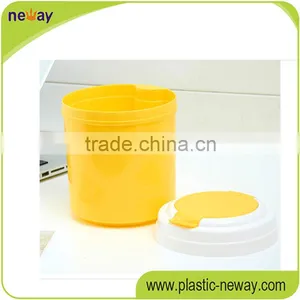 Pure Color Eco-Friendly Stocked PP Standing Recycling Cheap Trash Can for Home thumbnail-6