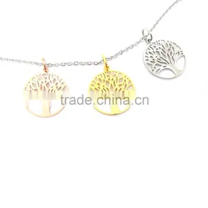 Best Price Stainless Steel 20mm Small Family Tree of Life Charms thumbnail-2