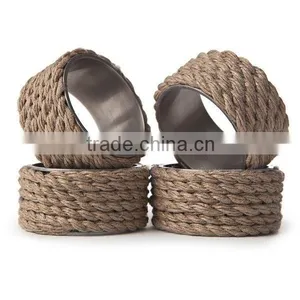 Rope Napkin Holder , Decorative Heart Napkin Holder , Handmade Napkin Holder thumbnail-1