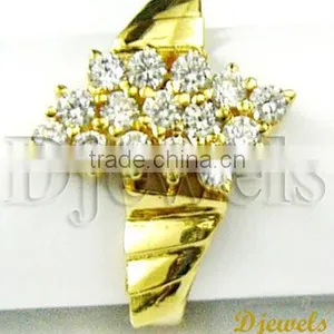 Diamond Gold Ladies Rings, Diamond Wedding Rings, Diamond Jewelry thumbnail-1
