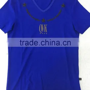 100% Cotton Men's T-shirt 180gsm Embroidered Logo thumbnail-2