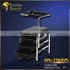 BN-T9005 Bonnie Beauty Manicure Trolley Stainless Steel Trolley for Hairdresser Hairdressing Trolley thumbnail-1