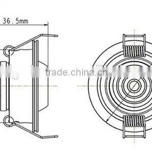 Cut Hole 42mm Round 3w Mini Led Showcase Spotlight BW8214 thumbnail-5