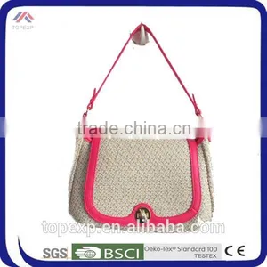 Classy Straw Bag With Lock For Young Girls thumbnail-3