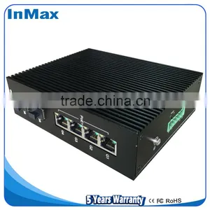 6 Ports Gigabit Switch, Super Stability Gigabit Unmanaged PoE Industrial Network Switches P506A thumbnail-3