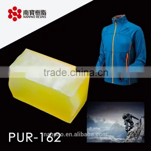 NANPAO Light Yellow Transparent Roller Coating PUR Adhesive For Textile Application thumbnail-1