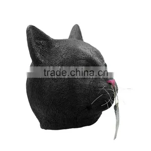 Sale Halloween Venetian Masquerade Masks Black Cat for Men thumbnail-2