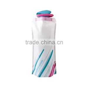 PE Folding Foldable Sport Water Bottle Water Bag for Travelling thumbnail-1