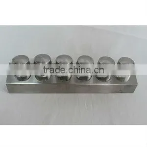 7pcs Stainless Steel Glass Spice Jar Set for Home thumbnail-1