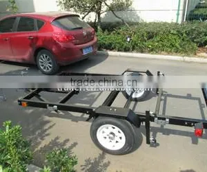 4x8 Black Folding Trailer /utility Trailer thumbnail-5