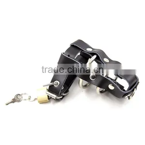 SEX TOYS STAINLESS STEEL MALE COCK RINGS WITH LEATHER ADULT SEX TOYS MALE COCK RINGS FOR SEX GAME MALE COCK RINGS WHOLESALE thumbnail-1