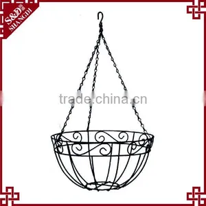 Metal Garden Hanging Planter Holder Wire Hanging Baskets Wholesale thumbnail-1