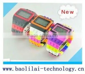 Free Packing, New Arrival Rainbow Digital Silicone Watch thumbnail-1