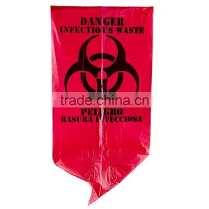 7 Gallon Red Isolation Infectious Waste Bag/biohazard Bag thumbnail-1