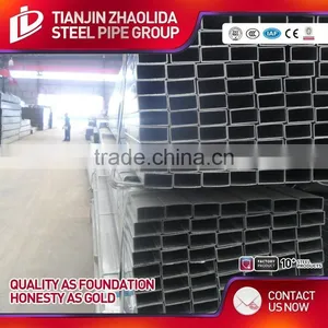 EN10219 Square Rectangular Galvanized Rectangular / Square Steel Tube for Fence Post thumbnail-6