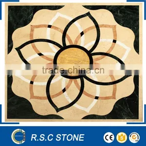 Hot Design Flower Pattern Marble Waterjet Medallion thumbnail-1