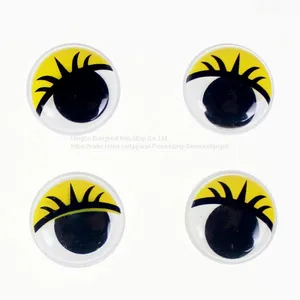 Wiggly Plastic Eyes With Eyelash thumbnail-1